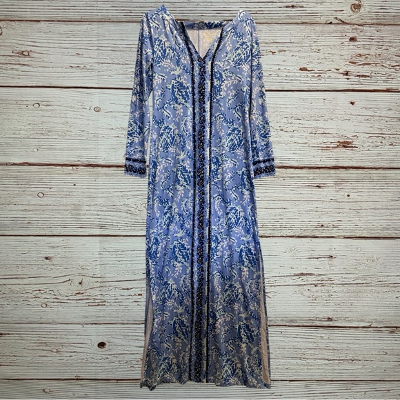 NWT Lilly Pulitzer UPF 50+ Faye Maxi Dress in Blue Peri Turtley Awesome Sz M - Picture 5 of 15